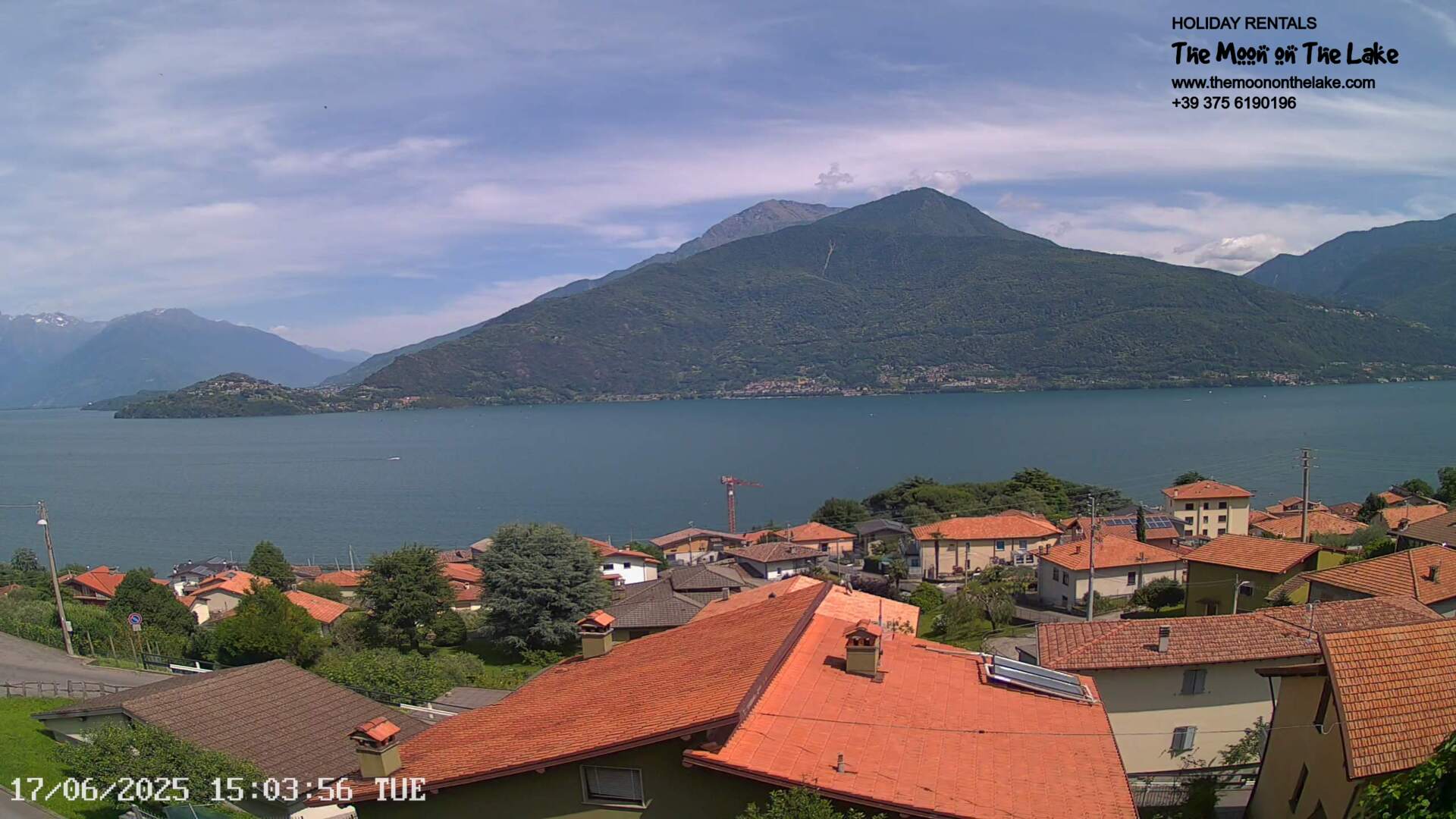 immagine della webcam nei dintorni di Sant'Abbondio: webcam Pianello del Lario