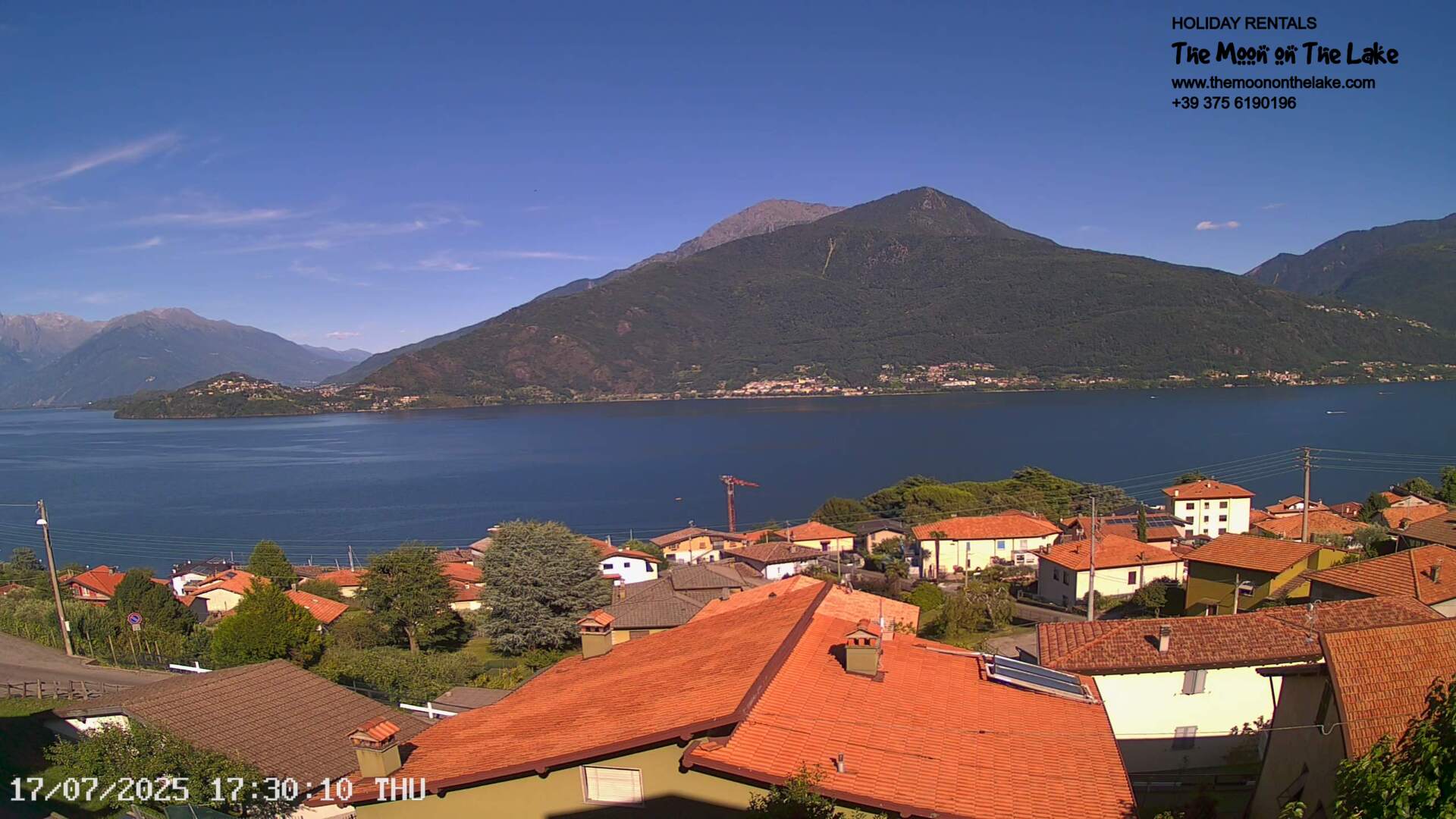 immagine della webcam nei dintorni di Cremia: webcam Pianello del Lario