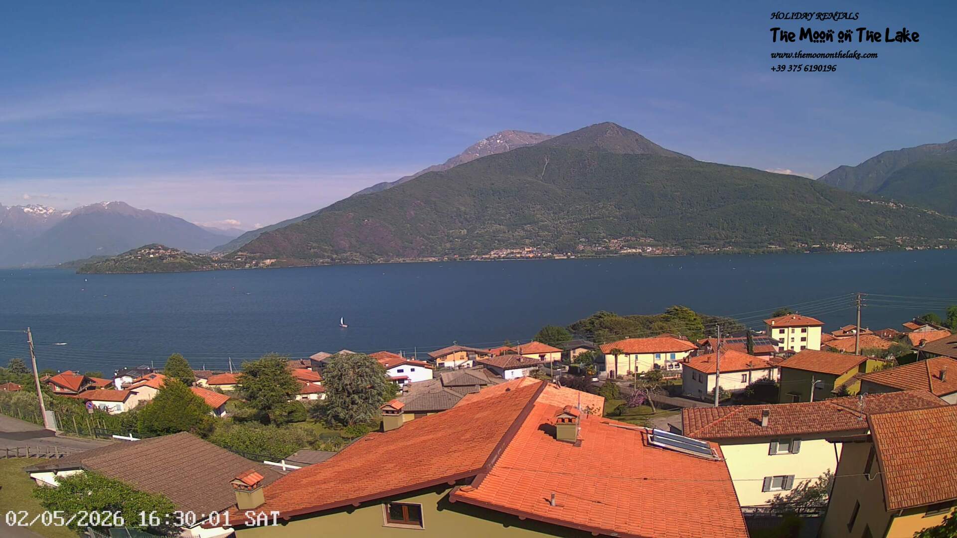 immagine della webcam nei dintorni di Vercana: webcam Pianello del Lario